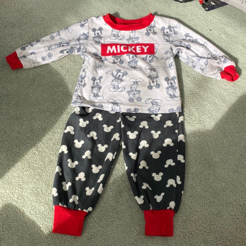 Mickey Mouse fleece pajamas 2t